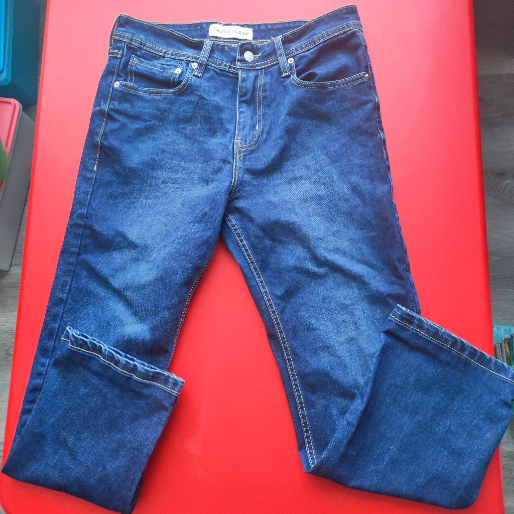 Calvin Klein Jeans Straight Leg Classic Blue Men's Size 32x34